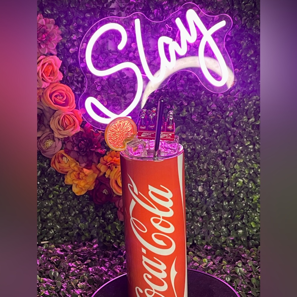 Handcrafted Coca Cola Stainless Steel Tumbler